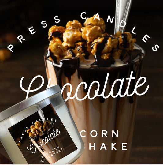 Chocolate popcorn milkshake(price change at check out)